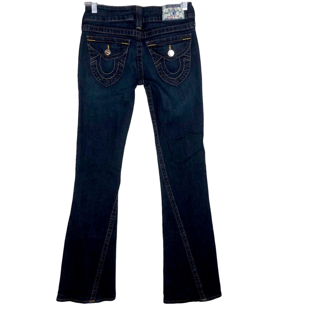 TRUE RELIGION Dark Wash Dark Denim Boot Cut Jeans
